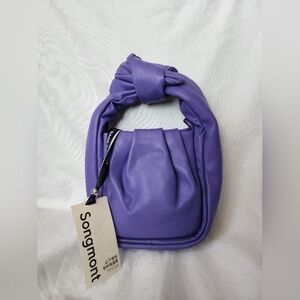 Songmont Purple Knot-Handle Shoulder Bag